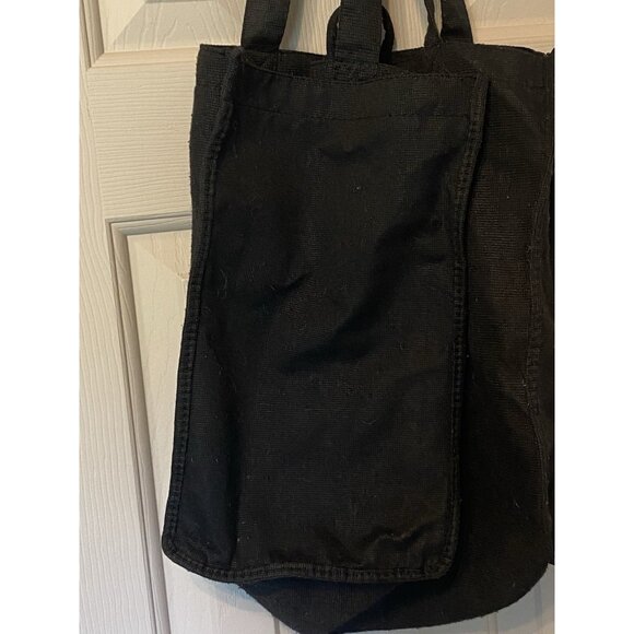 Walmart Black Reusable Tote Shopping Bag 13x14x7 Eco Grocery Bag Minimal Wear - Picture 6 of 9